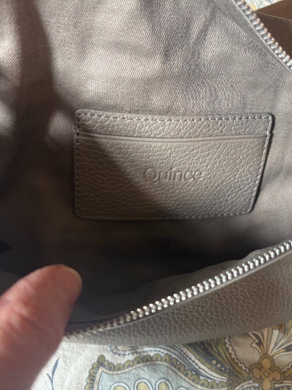 NWT Quince Italian Pebbled Leather Sling Bag - Picture 6 of 11